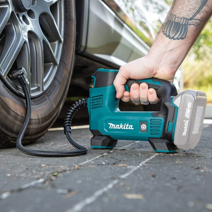 Makita DMP180Z Akku-Kompressor solo 8,3 bar 12 l pro min 18 V LED Arbeitsleuchte tragbar ohne Akku – Bild 7