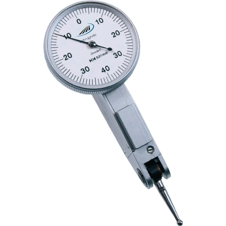 HELIOS-PREISSER 0715101 Fühlhebelmessgerät 0,01 mm, Form A mit Durchmesser 30 mm, Tasteinsätze 14,5 mm