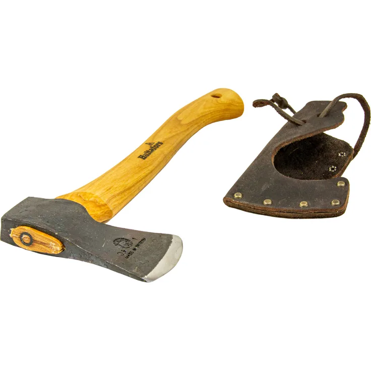 Hultafors Hultan Trekking Beil, Outdoor- & Campingaxt, 500 g, Hickory Holzgriff