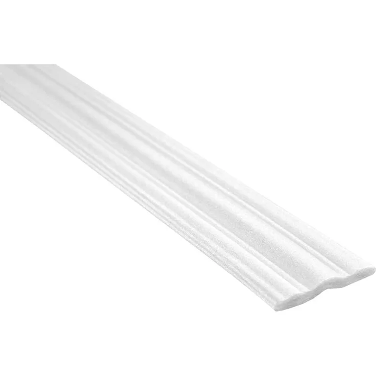 Flachprofil Polystyrolleiste Wandleiste Dekor Stuck | Hexim | 58x9mm | M-09:20 Meter - 10 Leisten