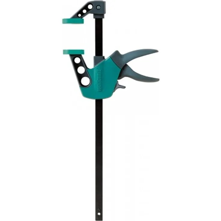 wolfcraft Einhandzwinge Easy 75-500 mm 3023000 | Einfaches Spannen und Lösen der Zwinge mit nur einer Hand - ideal für den Heimwerker | Spannkraft von starken 90 kg