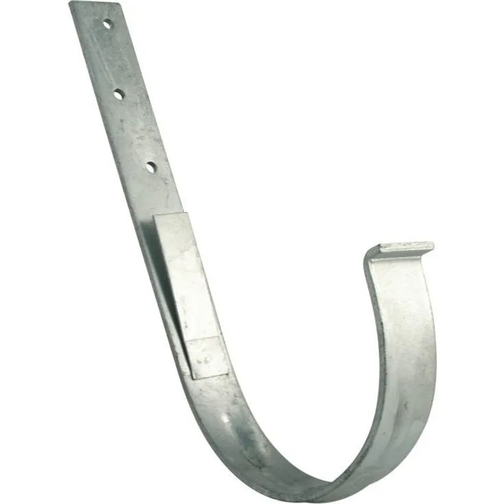 Marley Rinneneisen NW 100 mm, halbrund, 25 x 4 cm, mit hinterer Feder, verzinkt 