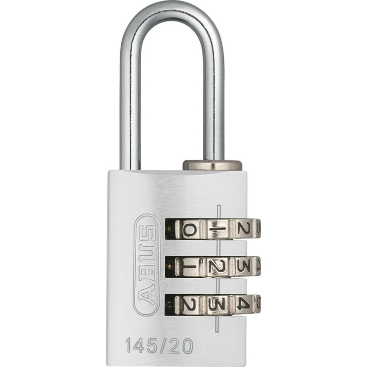 ABUS Aluminium-Zahlenschloss 145-20, silber, 46611 – Bild 1