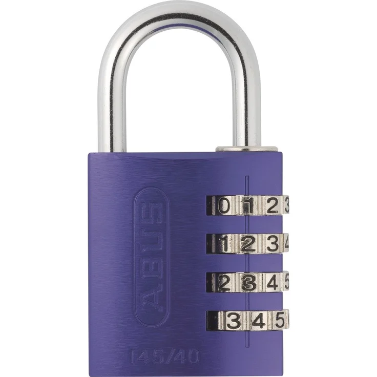 ABUS Aluminium-Zahlenschloss 145-40, lila, 48811 – Bild 1