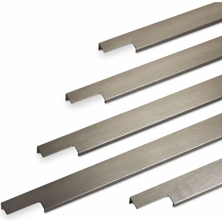 So-tech - Griffleiste BLANKETT Slim 495 x 18 x 36 mm Aluminium Edelstahloptik gebürstet