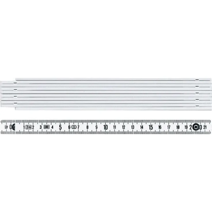 Wiha Gliedermaßstab Longlife 2 m metrisch, 10 Glieder (27057) weiß - Preisvergleich