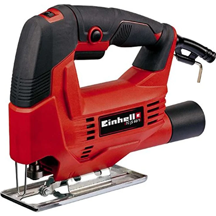 Einhell Stichsäge TC-JS 60-1 (400 W, max. 60 mm, Drehzahlelelektronik, werkzeugloser Sägeblattwechsel, Sägeschuh für Gehrungsschnitte bis 45° Grad) – Bild 1