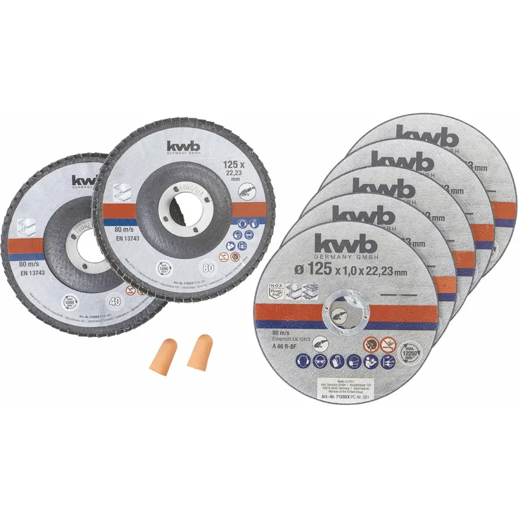 Metall-Set Trennscheiben 125 7er Dose