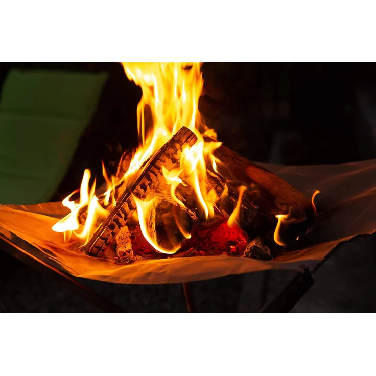 FENNEK Feuernetz HIGH FIRE, faltbare, erhöhte Feuerstelle, 60 x 60 x 63 cm, aus hitzebeständigem Edelstahl, mit Tasche – Bild 5