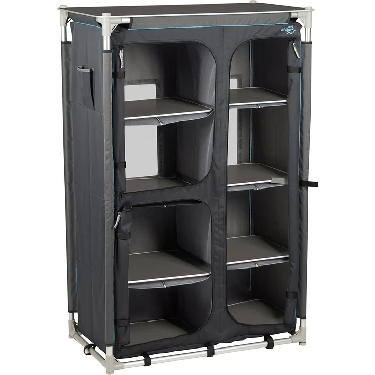 Bo-Camp Campingschrank Camping-Schrank BC multifunktional mobil hoch Anthrazit