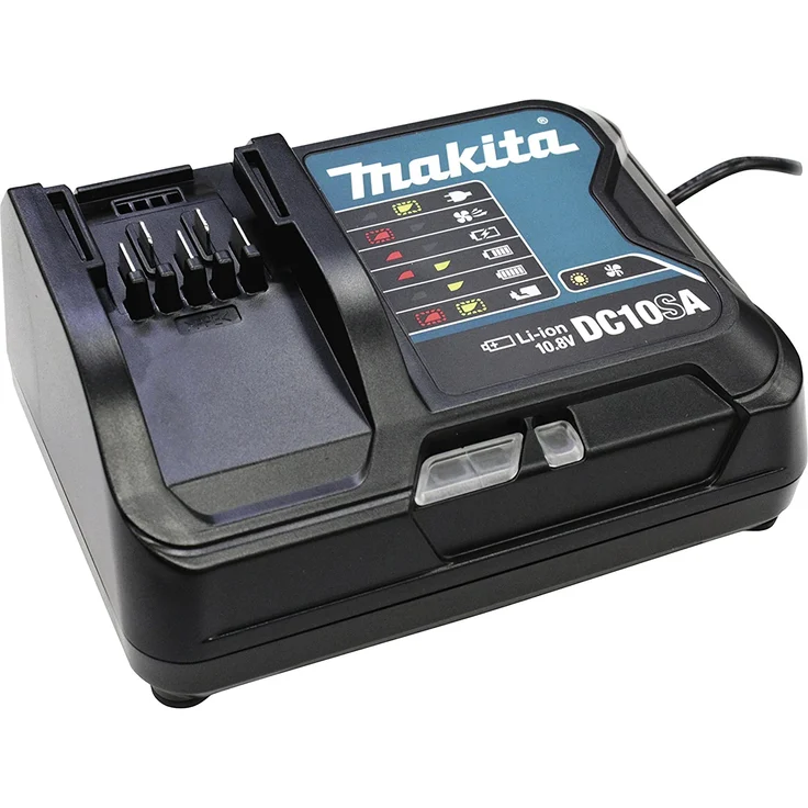 Makita DA332DSYJ 1-Gang-Akku-Winkelbohrmaschine - 10,8 V, Zahnkranzbohrfutter, inkl. 2 Akkus, Ladegerät und Transportkoffer – Bild 3