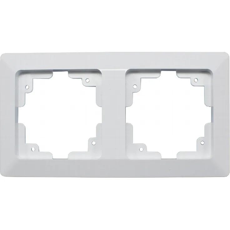 MILOS 2-fach Rahmen weiß matt