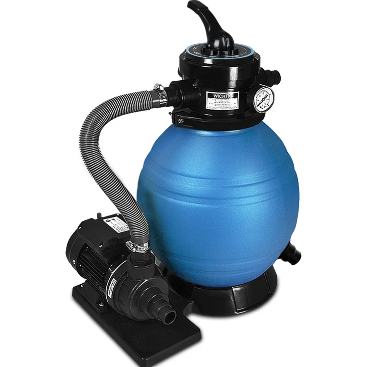 Sandfilteranlage 10.200 l-h Sandfilter Filteranlage Poolfilter + 25kg Filterglas