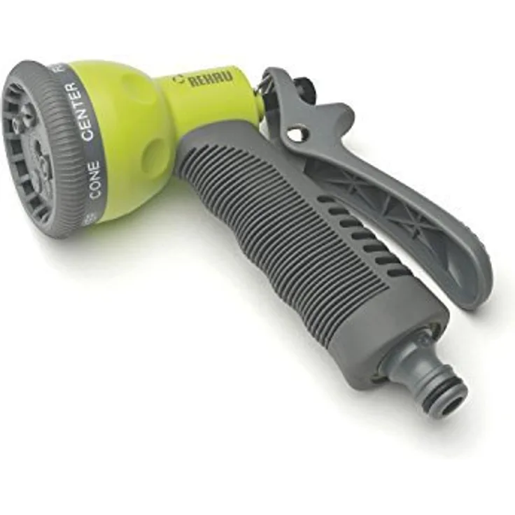REHAU Multifunktionsbrause Allround, 7 Wasserstrahlformen, ergonomischer Lamellengriff, einfacher Strahlwechsel durch drehbaren Brausekopf