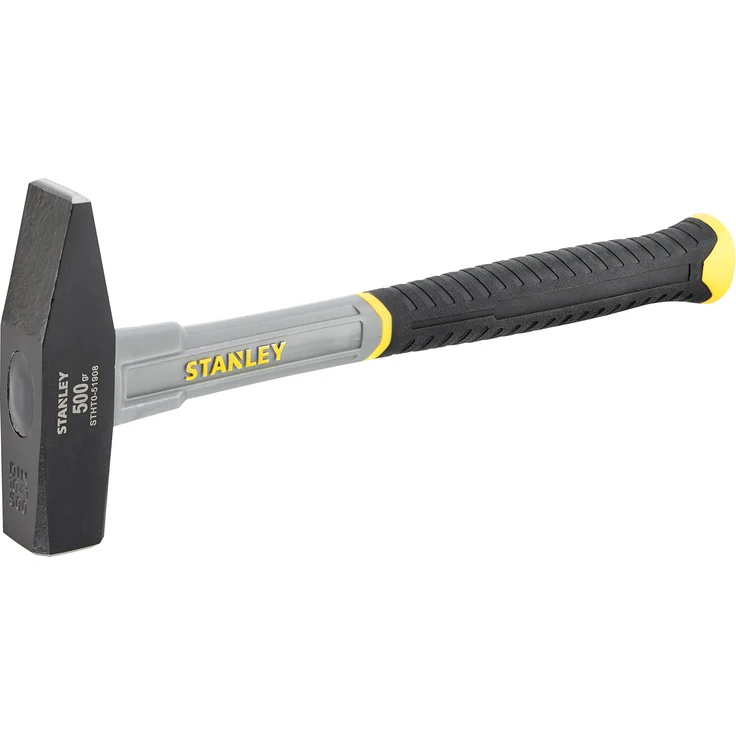 Stanley STHT0-51908 Schlosserhammer Fiberglas 500 g (Länge 295 mm, polierter Kopf) schwarz