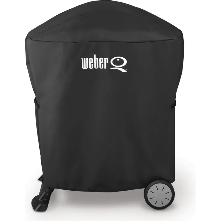 Weber 7120 Grillabdeckung für Weber Q100, Weber Q200, Weber Q2000, Weber Q1000, schwarz, 43,2 x 67,3 x 88,9 cm, wetterfest, Kunststoff
