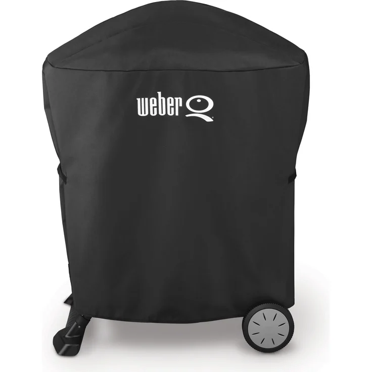 Weber 7120 Grillabdeckung für Weber Q100, Weber Q200, Weber Q2000, Weber Q1000, schwarz, 43,2 x 67,3 x 88,9 cm, wetterfest, Kunststoff – Bild 1
