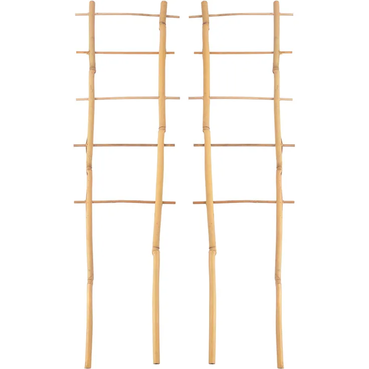 Grüner Jan 2x Bambusspalier 60cm Rankhilfe Blumenstütze Rankgitter Kletterhilfe Spalier