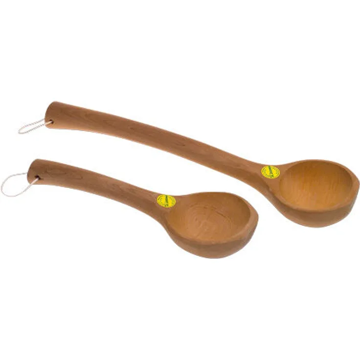 Löyly-Kelle 'Luxus' 46 cm lang, 170 ml, Thermoholz