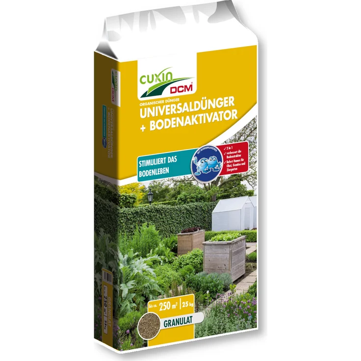 Cuxin Universaldünger und Bodenaktivator, 25 kg 250 m² – Bild 1