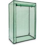 Relaxdays - Gewächshaus für Tomaten 150 x 100 x 50 cm HxBxT, Schrägdach Foliengewächshaus mit PE Gitterfolie, grün