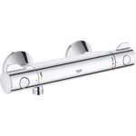 GROHE Grohtherm 800 | Thermostat-Brausebatterie, mit integrierter Mischwasserabsperrung u. Sicherheitssperre bei 38°C | chrom | 34558000