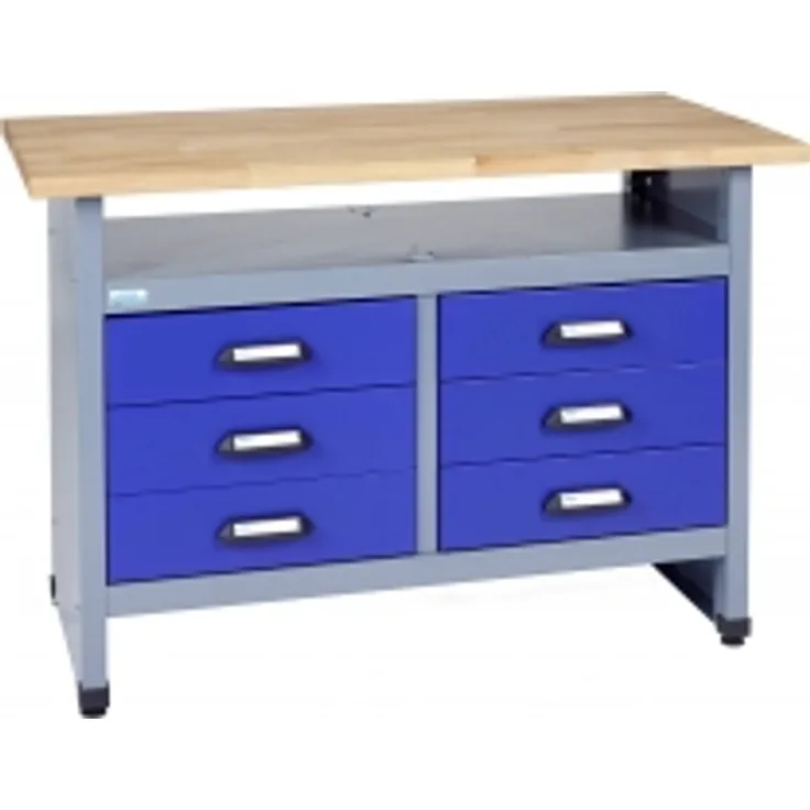 Küpper 12117 Werkbank ultramarinblau 1200 mm x 840 mm x 600 mm