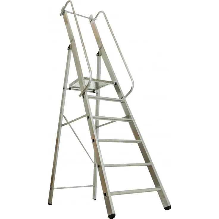 Günzburger ML Bauleiter Aluminium-Stufenstehleiter 8 Stufen