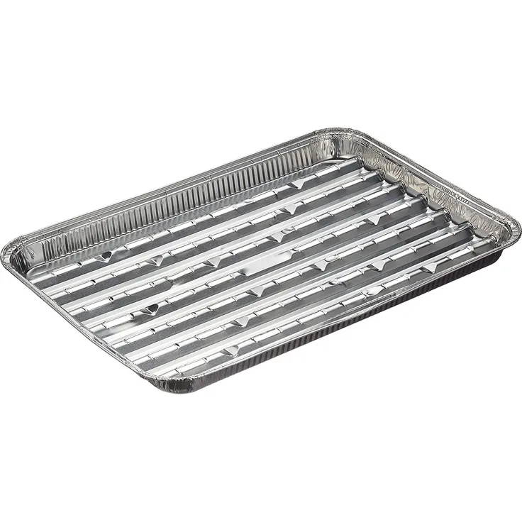 Papstar Alu-Grillschale, Aluminium, Silber, 34x23x2.5 cm, 5 Stück