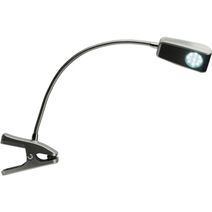 Landmann Lights Grilllampe mit 9 Led, Flex. Schwanenhals, silber