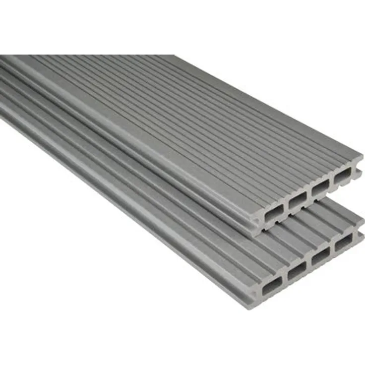 Kovalex Terrassendiele WPC Exklusiv mattiert 2,6 cm x 14,5 cm x 260 cm Grau 4002718739940
