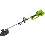 Greenworks Akku-Rasentrimmer und -Sense 2in1 GD40BC Li-Ion 40V 40cm-25cm Schnittbreite 2mm Faden-Messer 5300 U-min verstellbarer Zusatzgriff leistungsstarker brushless Motor ohne Akku u. Ladegerät