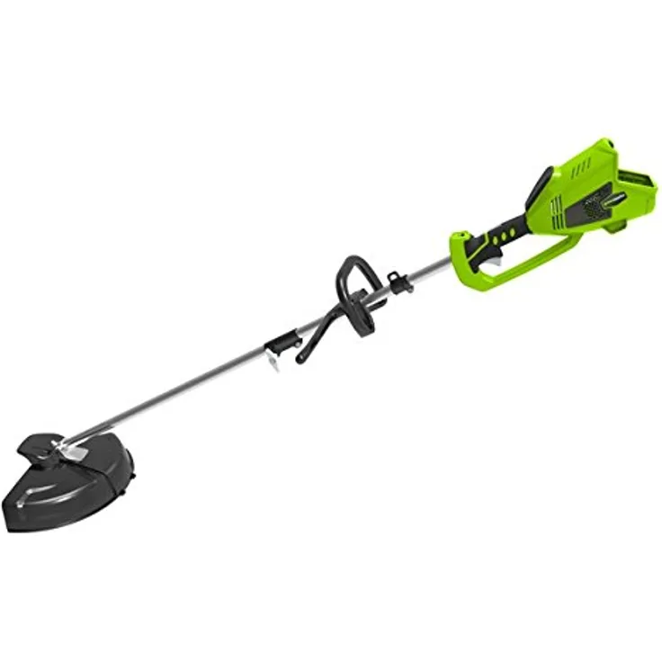 Greenworks Akku-Rasentrimmer und -Sense 2in1 GD40BC Li-Ion 40V 40cm-25cm Schnittbreite 2mm Faden-Messer 5300 U-min verstellbarer Zusatzgriff leistungsstarker brushless Motor ohne Akku u. Ladegerät