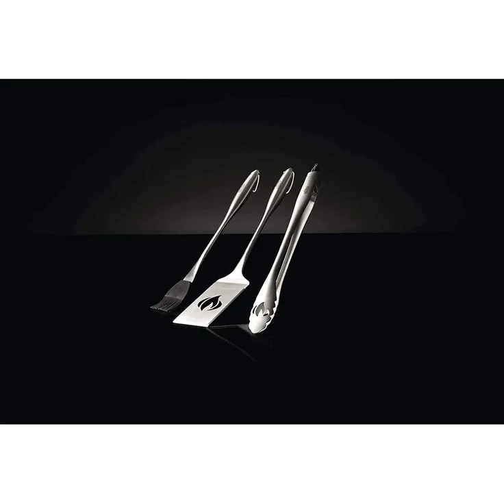 Napoleon 70034 Commercial Grillbesteckset Grillwerkzeug, Edelstahl, 3 Stück – Bild 2