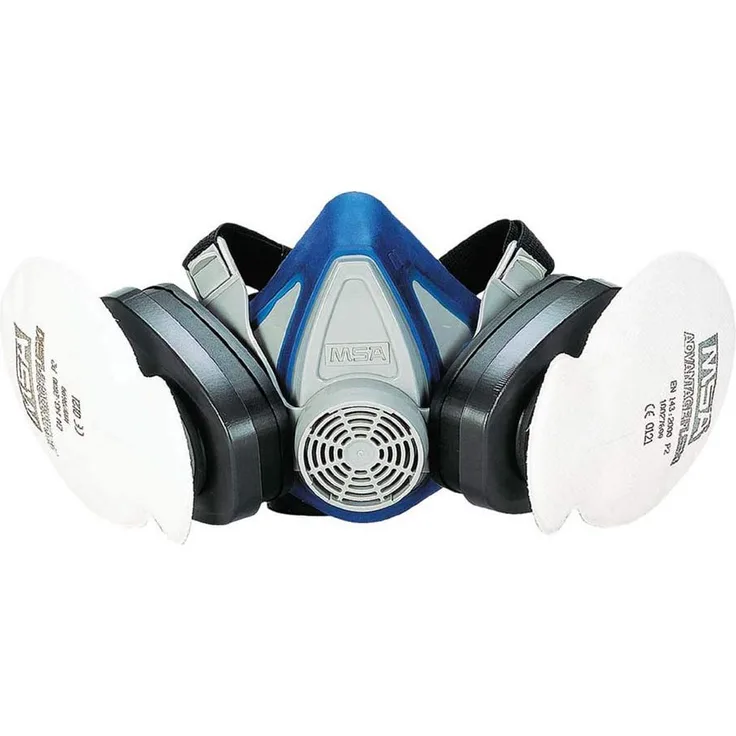 MSA Advantage 200 LS , Halbmaske , Gasmaske für Schutz und Komfort , Bajonettfilteranschluss , Maskengröße: Medium , EN 140