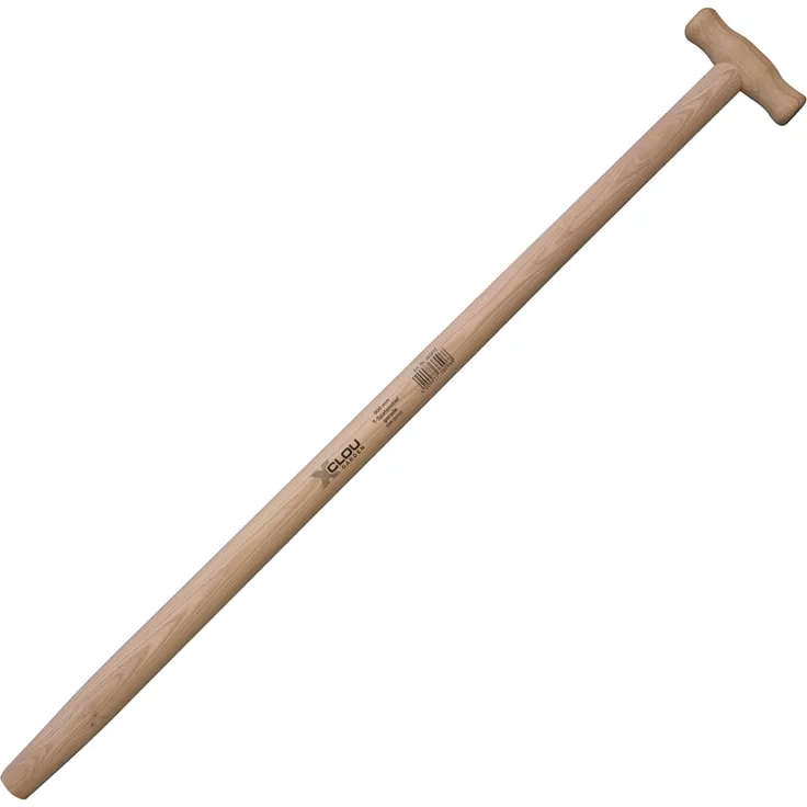 Xclou Garden Spatenstiel gerade T-Griff, 900 mm, Beige, 90x9x3,6cm