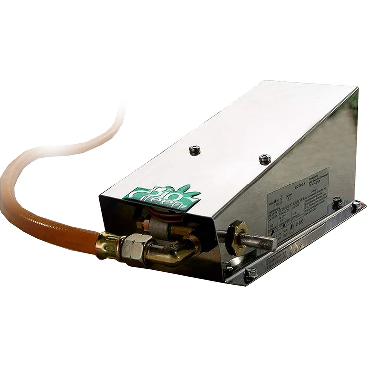 Bio Green Gasheizung Frostwächter Mini 800 W, Edelstahl, für Frühbeet, Gewächshaus und Hochsitz