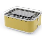 Barbecook rauchfreier Holzkohlegrill Tischgrill mit Tragetasche geeignet für Balkon als Outdoor Camping-Grill mit eingebauten Gebläse spülmaschinen-fest