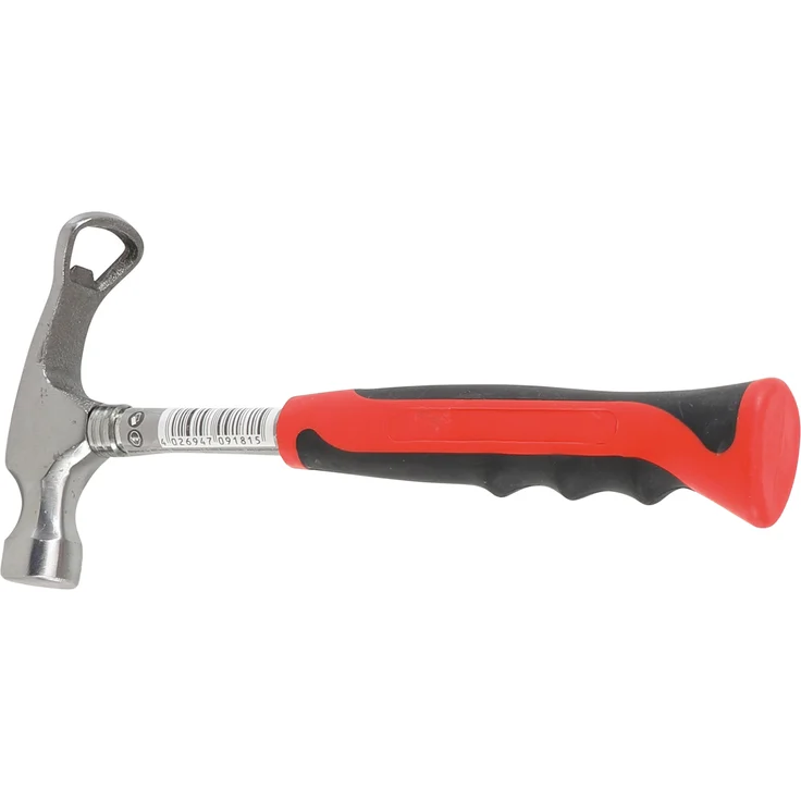 Kraftmann 9181 | Feierabend-Hammer | mit Flaschen-Öffner für Bier etc. | ergonomischer Griff