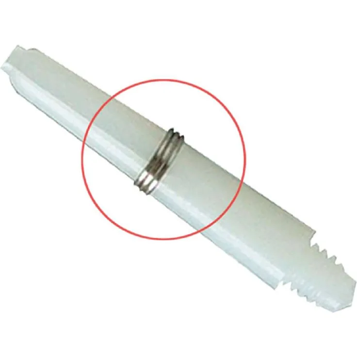 BULL'S Federringe für Nylonshaft FARBIG SILBER