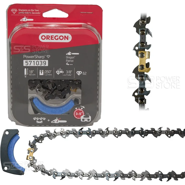 Oregon PowerSharp Sägekette für CS 1500 PS 62 TG 3-8'' 1,3 mm