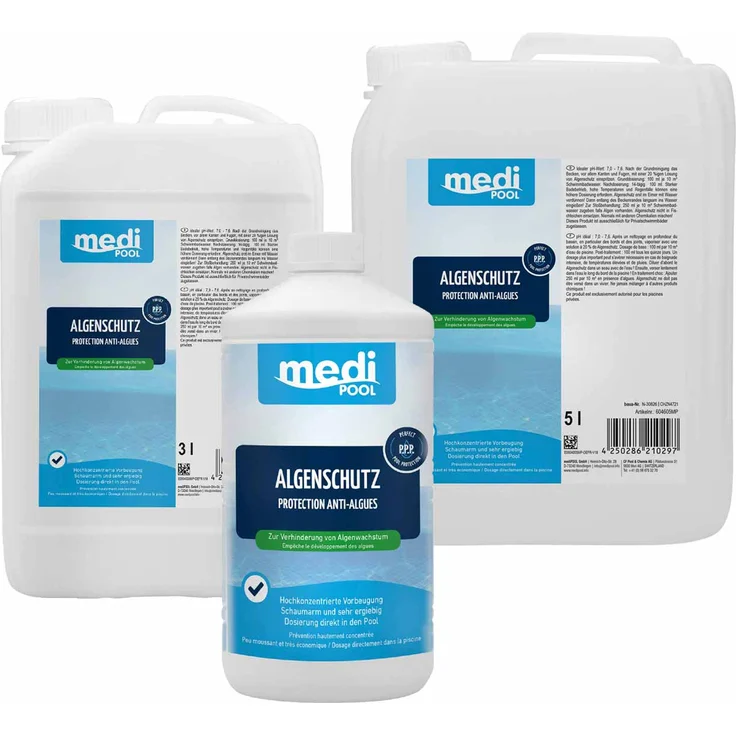 MediPool Algenschutz, Algenverhütung, Algenvernichter, Algenschutzmittel, Wasserpflege – Bild 1