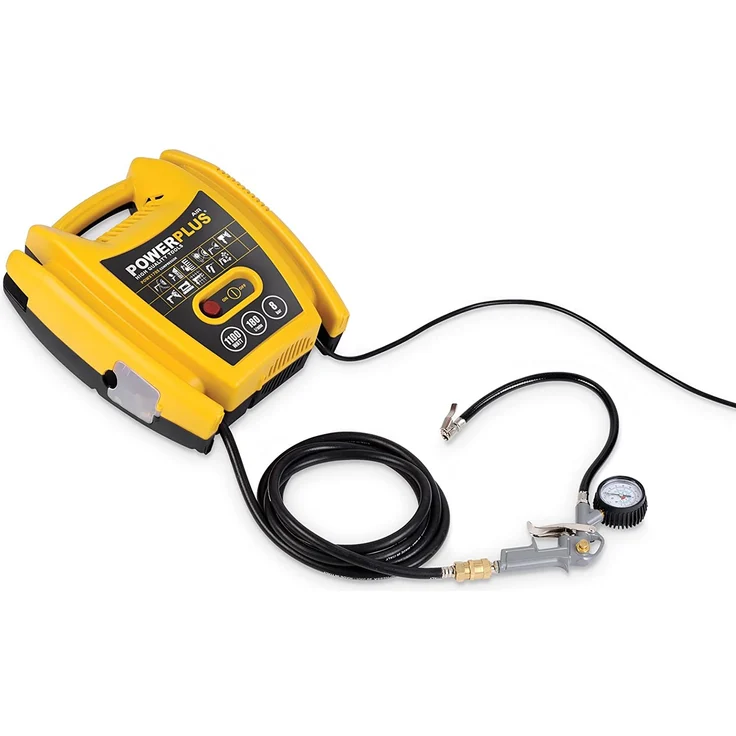 VARO POWX1705 elektrischer Druckluft Kompressor tragbar, 1.100 Watt 1,5 PS max. 8 bar, inkl. Zubehör Anschluß 230 Volt – Bild 8