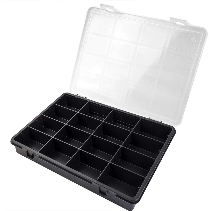Art Plast 3300 Kunststoff Schwarz, Weiß Werkzeugkiste - Werkzeugkisten Kunststoff, Polypropylene PP, Polystyrene, Schwarz, Weiß
