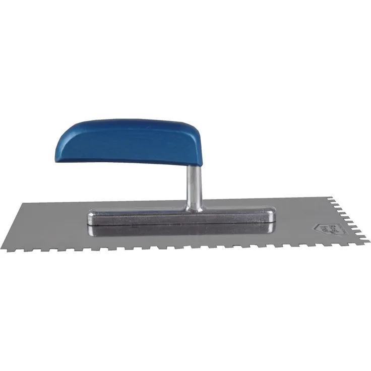 Zahnkelle 13x27cm Kleberkelle Verzahnung 6x6mm Edelstahl rostfrei Kelle