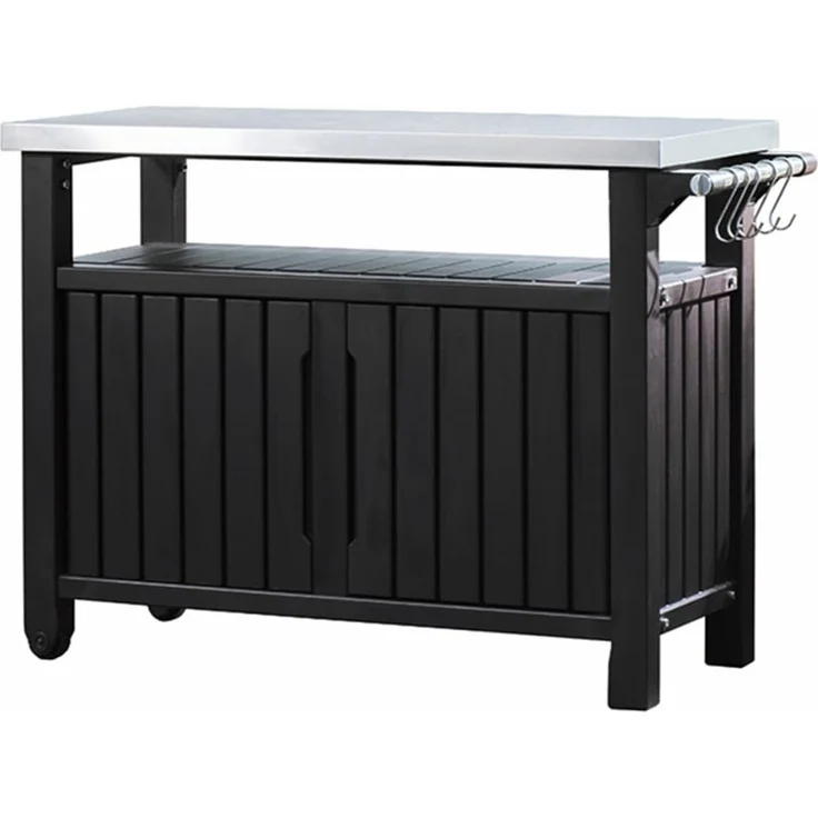Keter Multifunktionaler Gartentisch für BBQ Unity XL Holzoptik – Bild 1