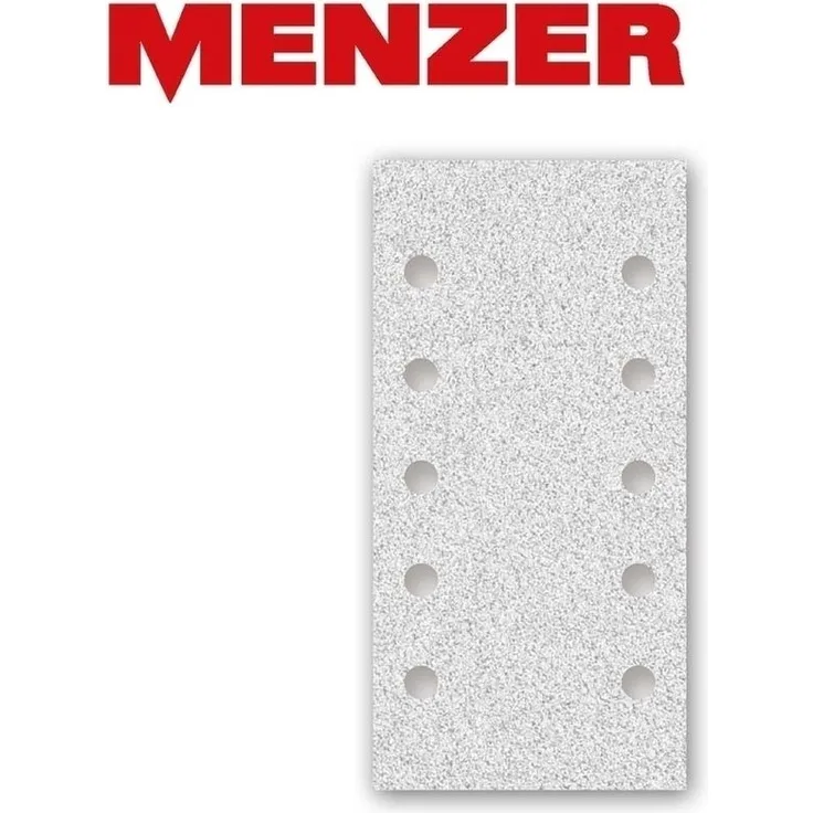 50 MENZER Klett-Schleifbögen f. Schwingschleifer, 230 x 115 mm - 10-Loch - K240 - Korund mit Stearat