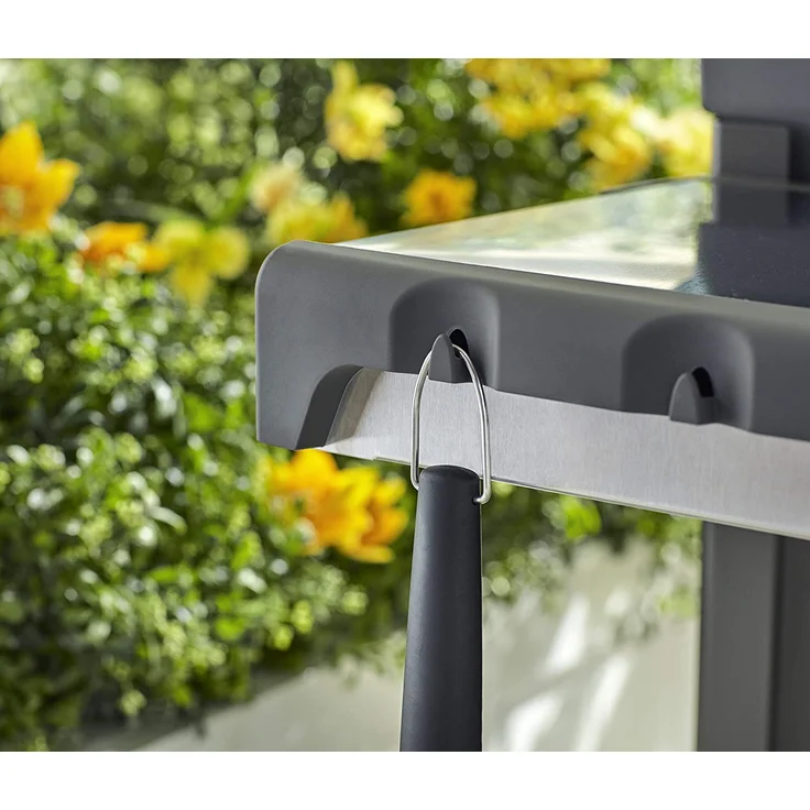 Weber Grillwender Grillschaber, Edelstahl, schwarz, silber, 46 cm (6620) – Bild 3