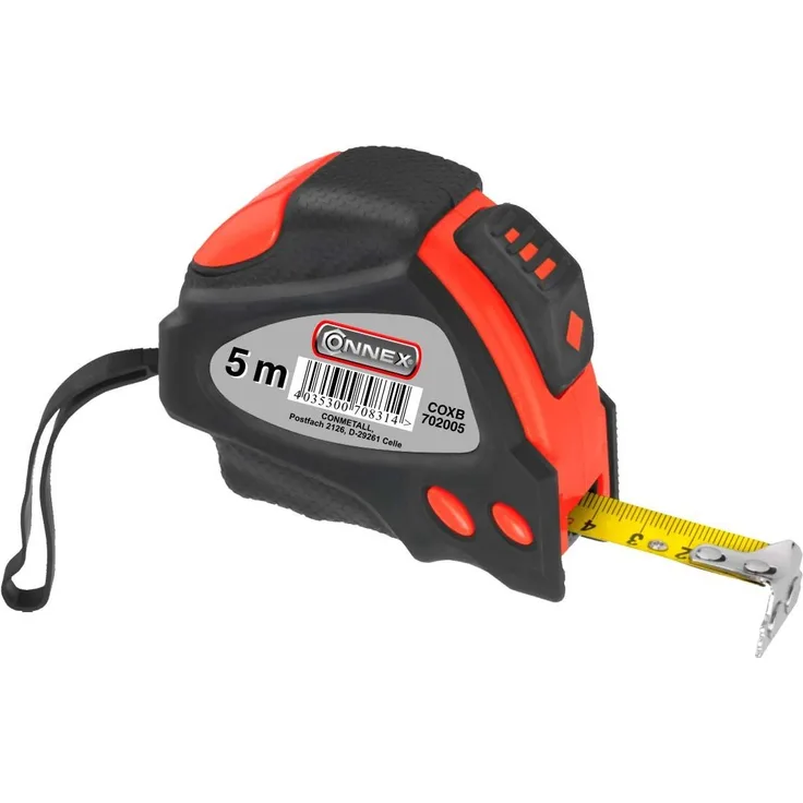 CONNEX Rollbandmaß 5m-19mm, mit extra großen Zahlen