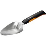 Fiskars Blumenkelle zum Ein- und Umpflanzen, Länge: 37,5 cm, Schwarz-Orange, Rostfreier Stahl-Kunststoff, Xact, 1027043